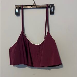 Veceney Purple Flounce Bikini with Adjustable Straps